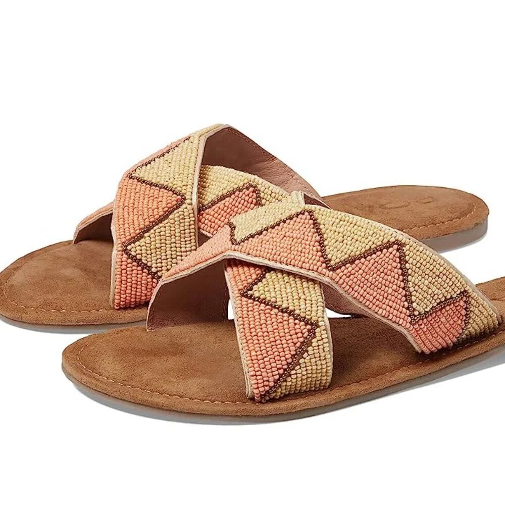 NWT ROAN by Bed Stu Quality (Bahama Bead) Women's Shoes Sandals USA 7